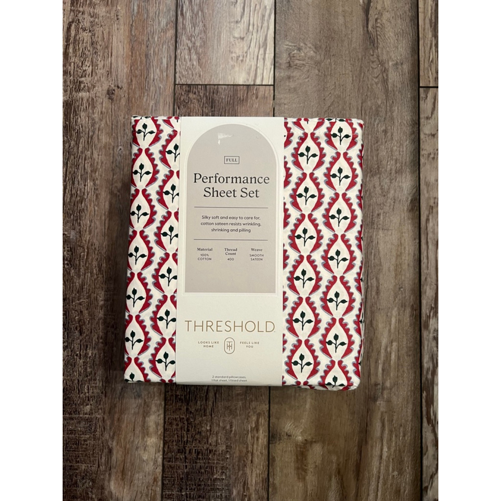 NEW Threshold Full Performance Sheet Set Red Green